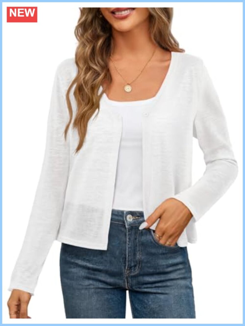 Sheer V-Neck Cardigan Women's Lightweight Long Sleeve Button Front Summer Cover